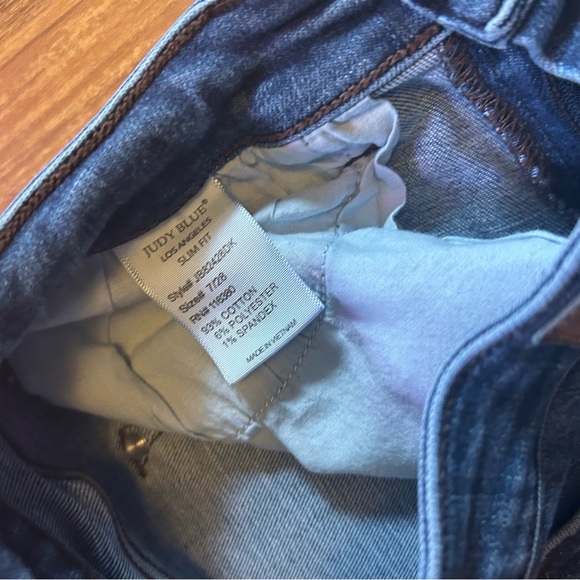 Classic Blue Denim Jeans Judy Blue 7 28 slim fit - Picture 6 of 9